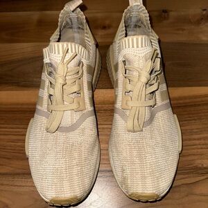 adidas Men's Cream and Tan Sneakers